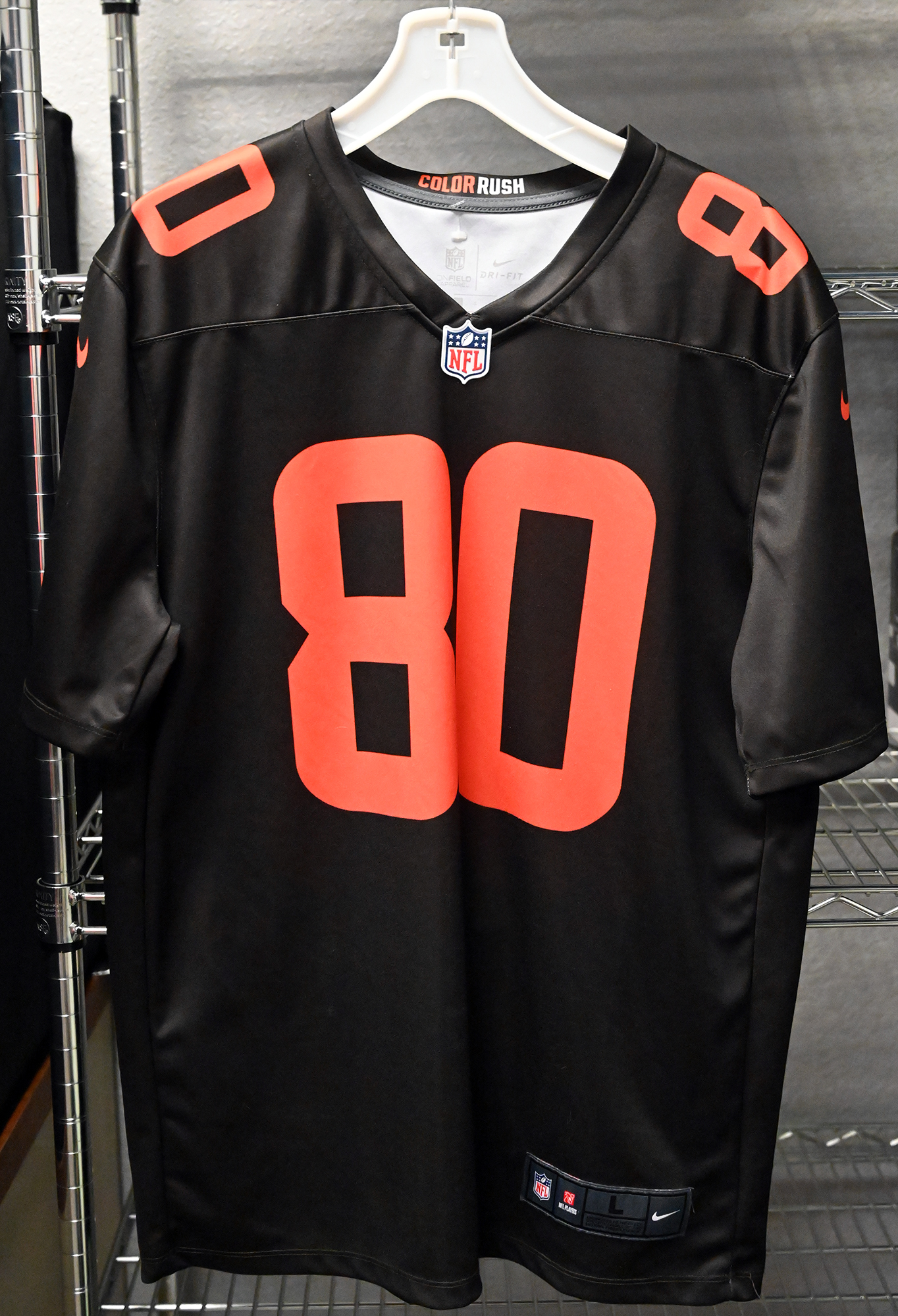 Nike Cleveland Browns No80 Jarvis Landry Brown Men's Stitched NFL Limited Rush Jersey