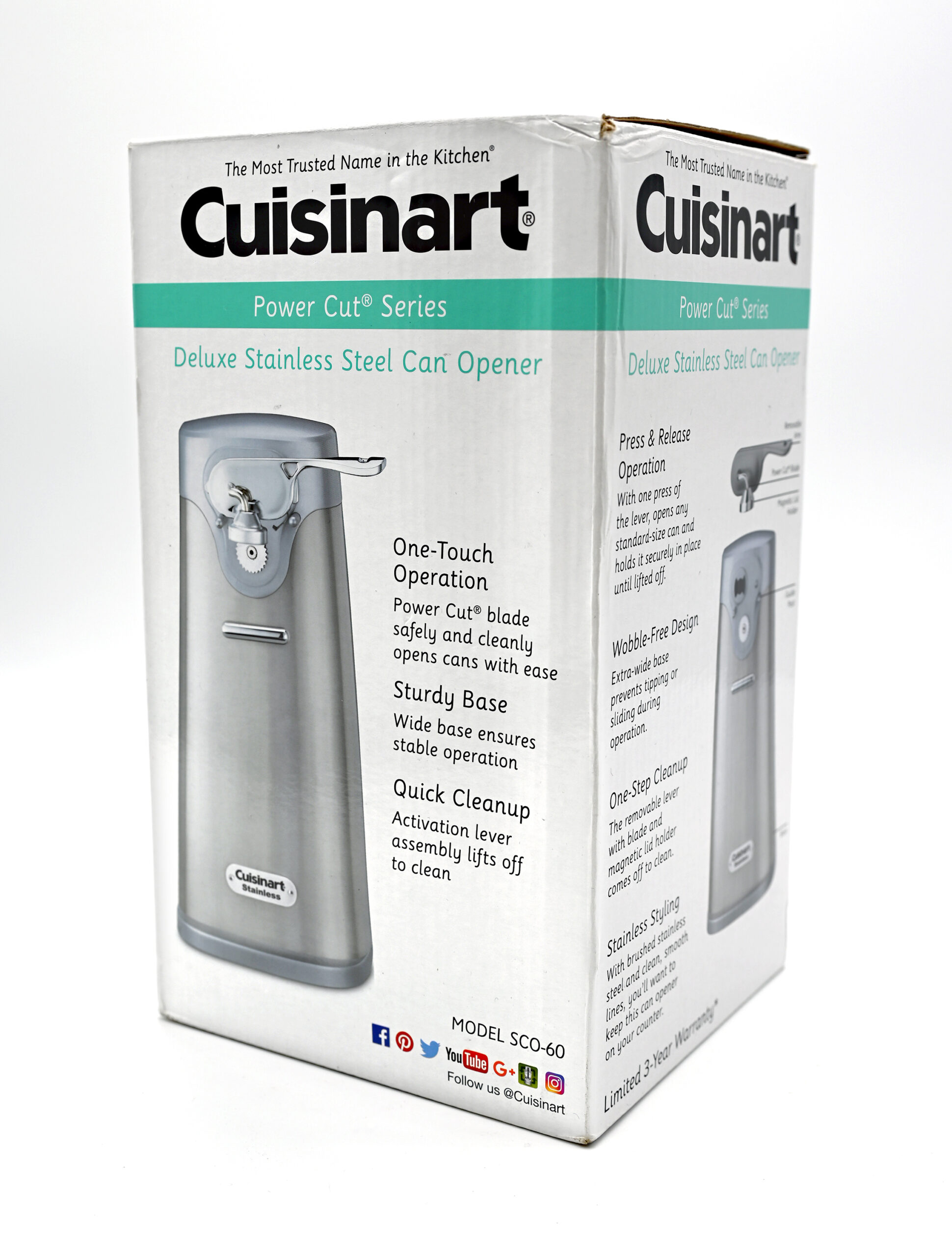 Cuisinart Deluxe Stainless Steel Can Opener (New) - Hope Chest Thrift Store