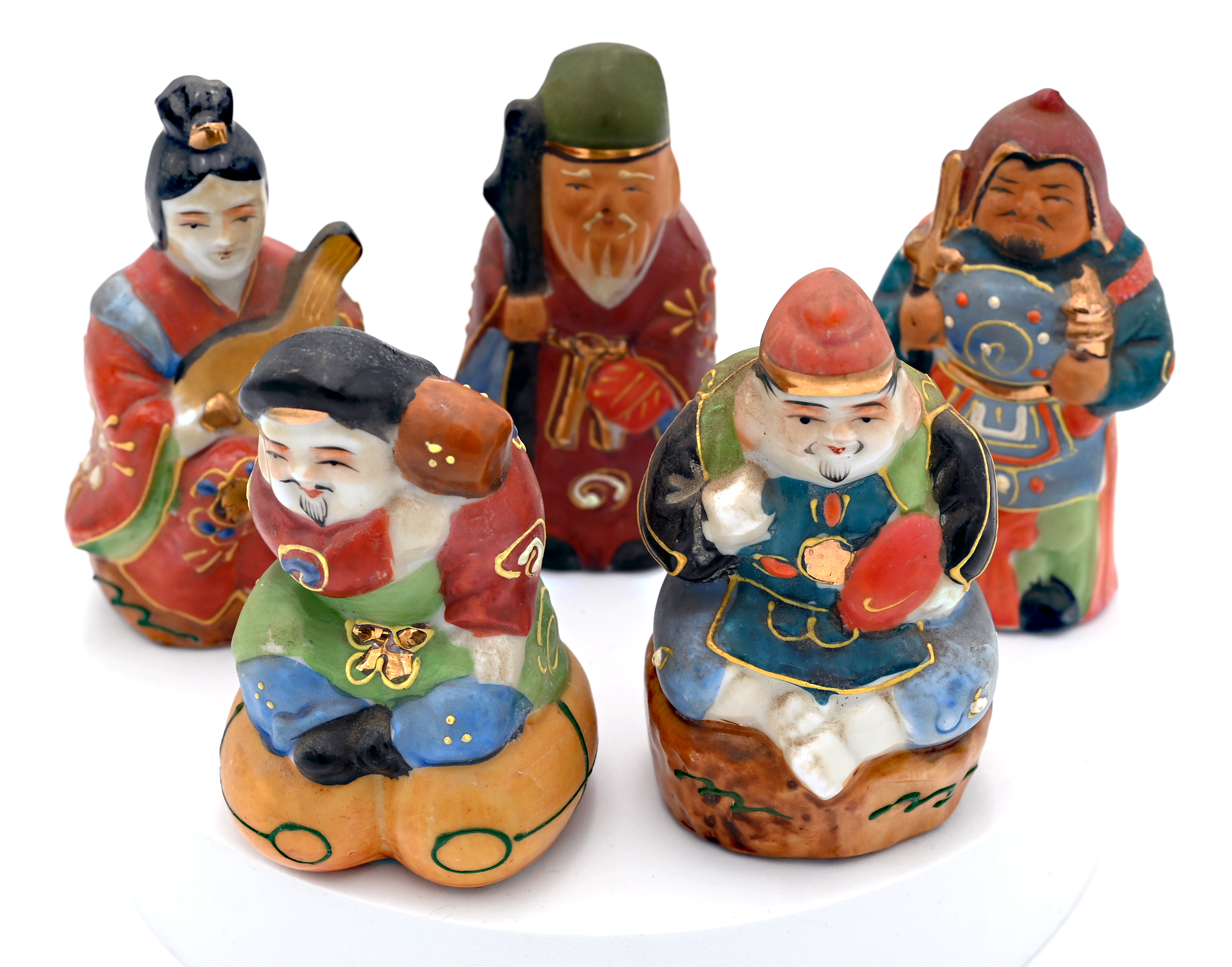 Small Asian Statues 5 piece set Hope Chest Thrift Store